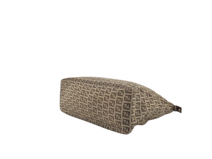 FENDI ZUCCA CANVAS SHOULDER TOTE