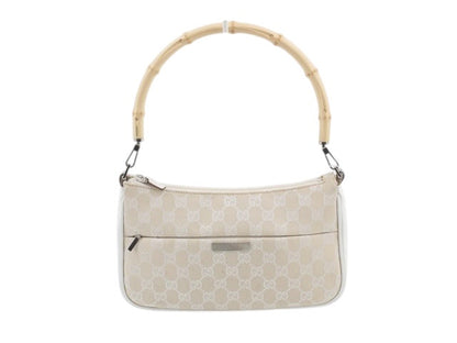 Gucci Bamboo GG Canvas Shoulder Bag