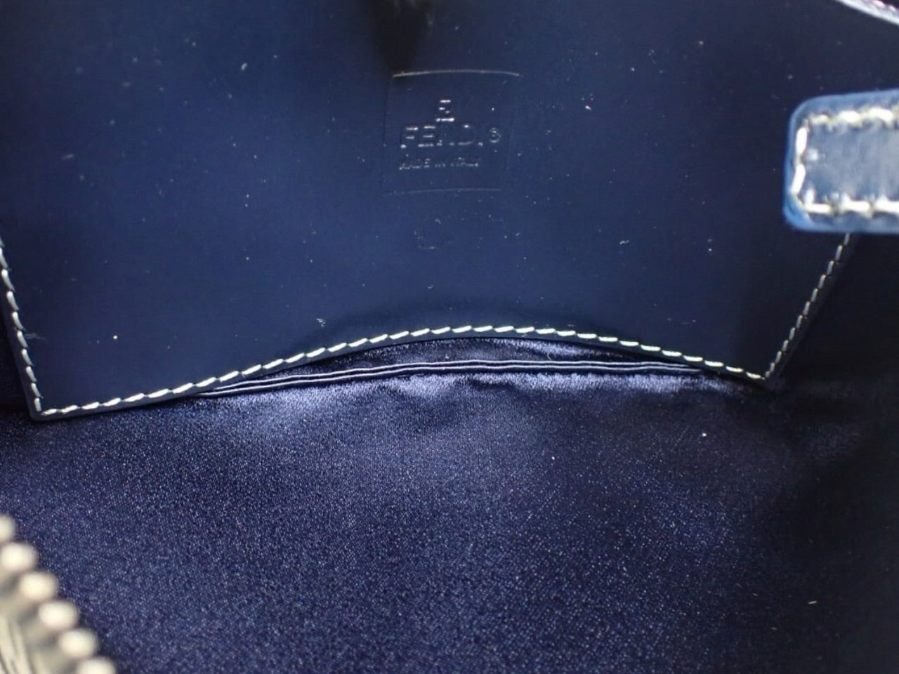 Fendi Zucca Canvas Mini Shoulder Bag – Navy