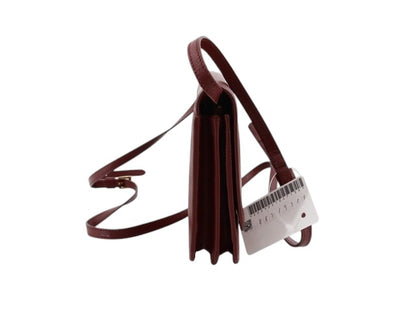 Prada Saffiano Leather Shoulder Bag – Burgundy