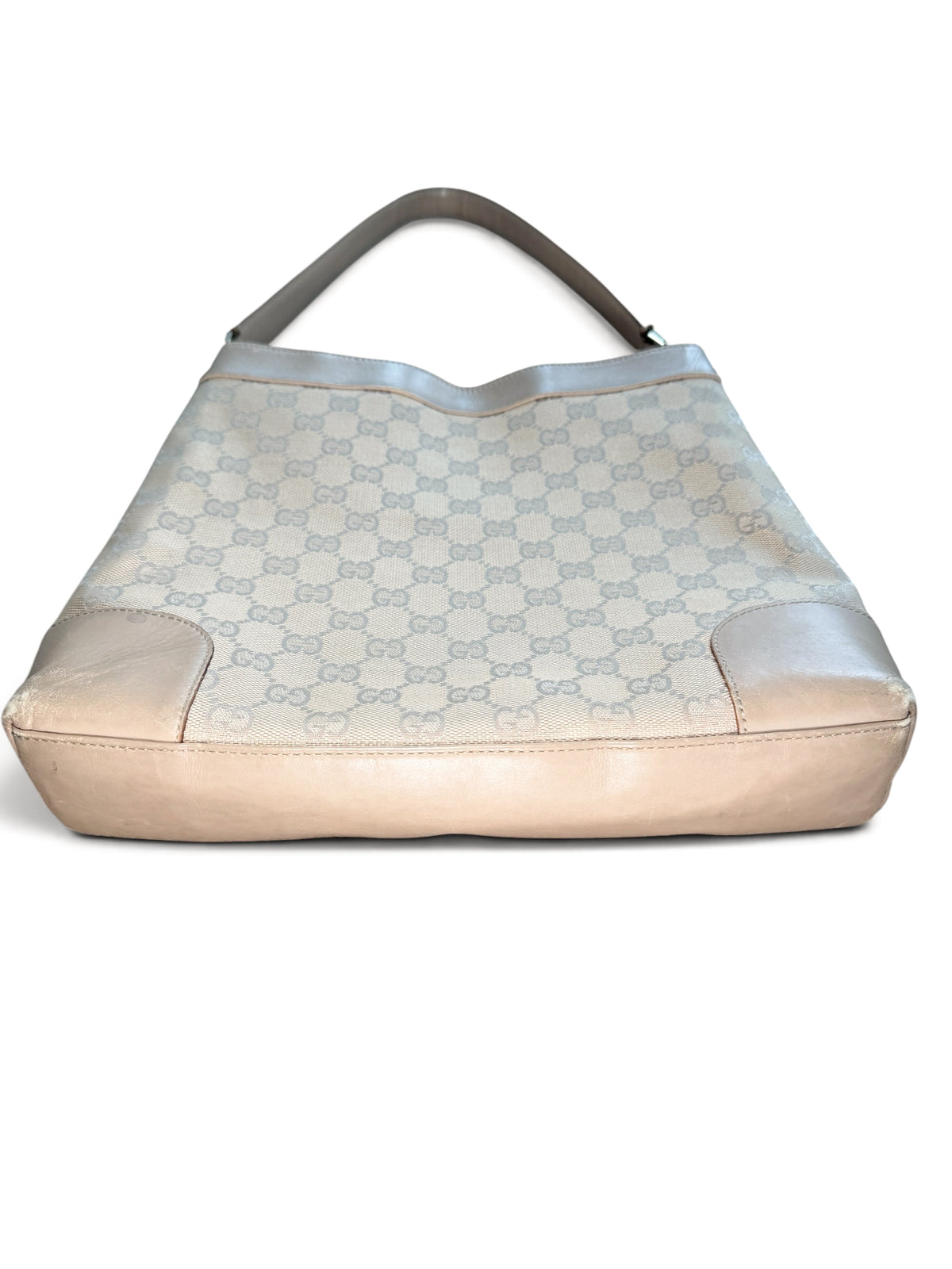 Gucci GG Canvas Shoulder Bag – Beige