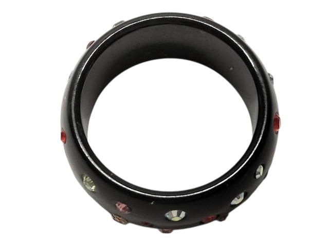 Chanel Coco Rhinestone Black Ring