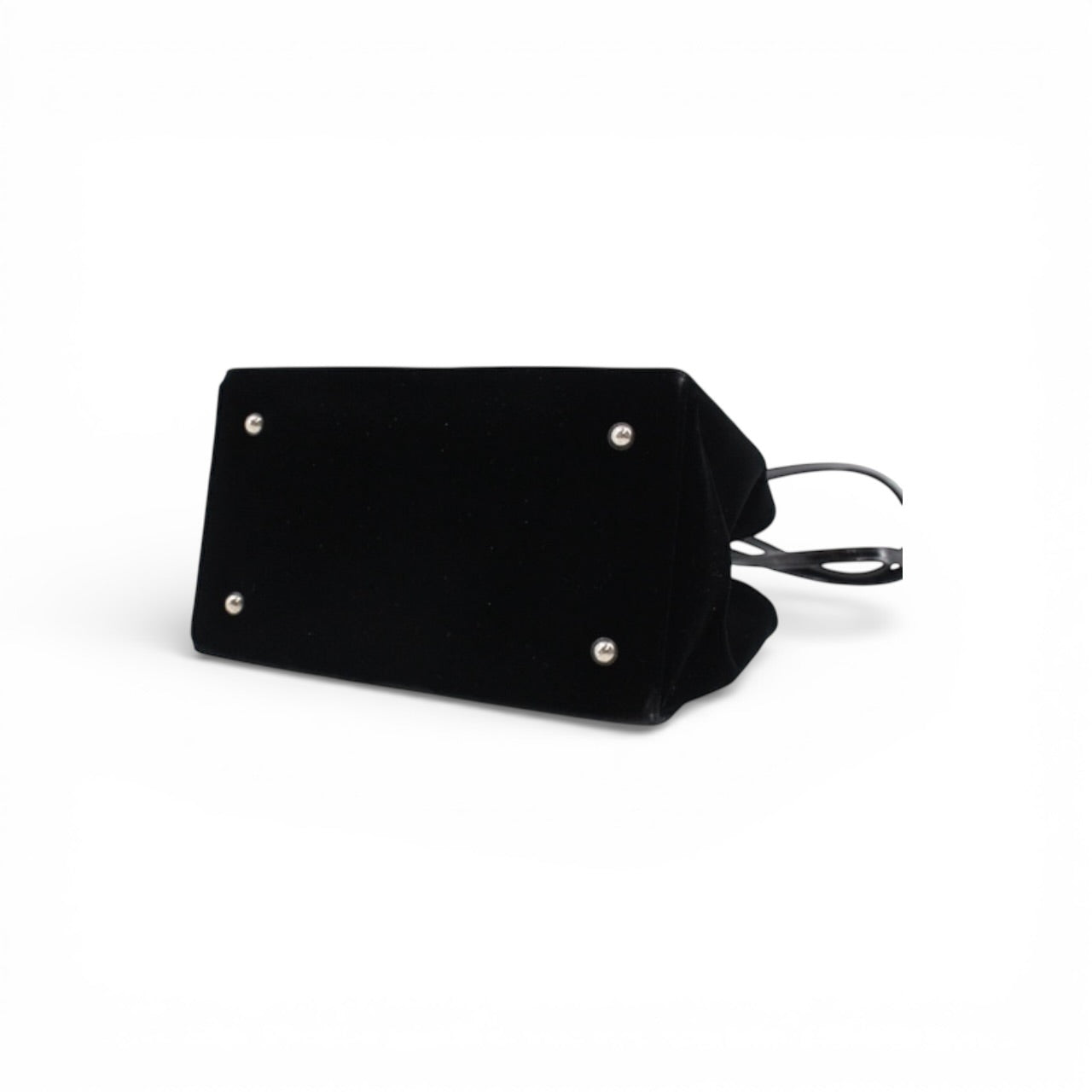 Yves Saint Laurent Heart Rhinestone Velvet Shoulder Bag