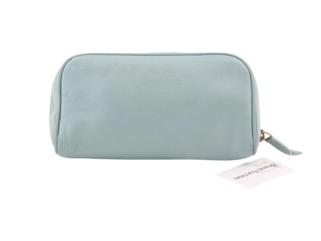 CHANEL LIGHT BLUE COSMETIC POUCH