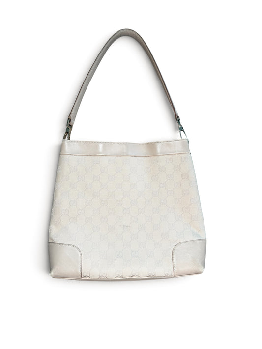 Gucci GG Canvas Shoulder Bag – Beige