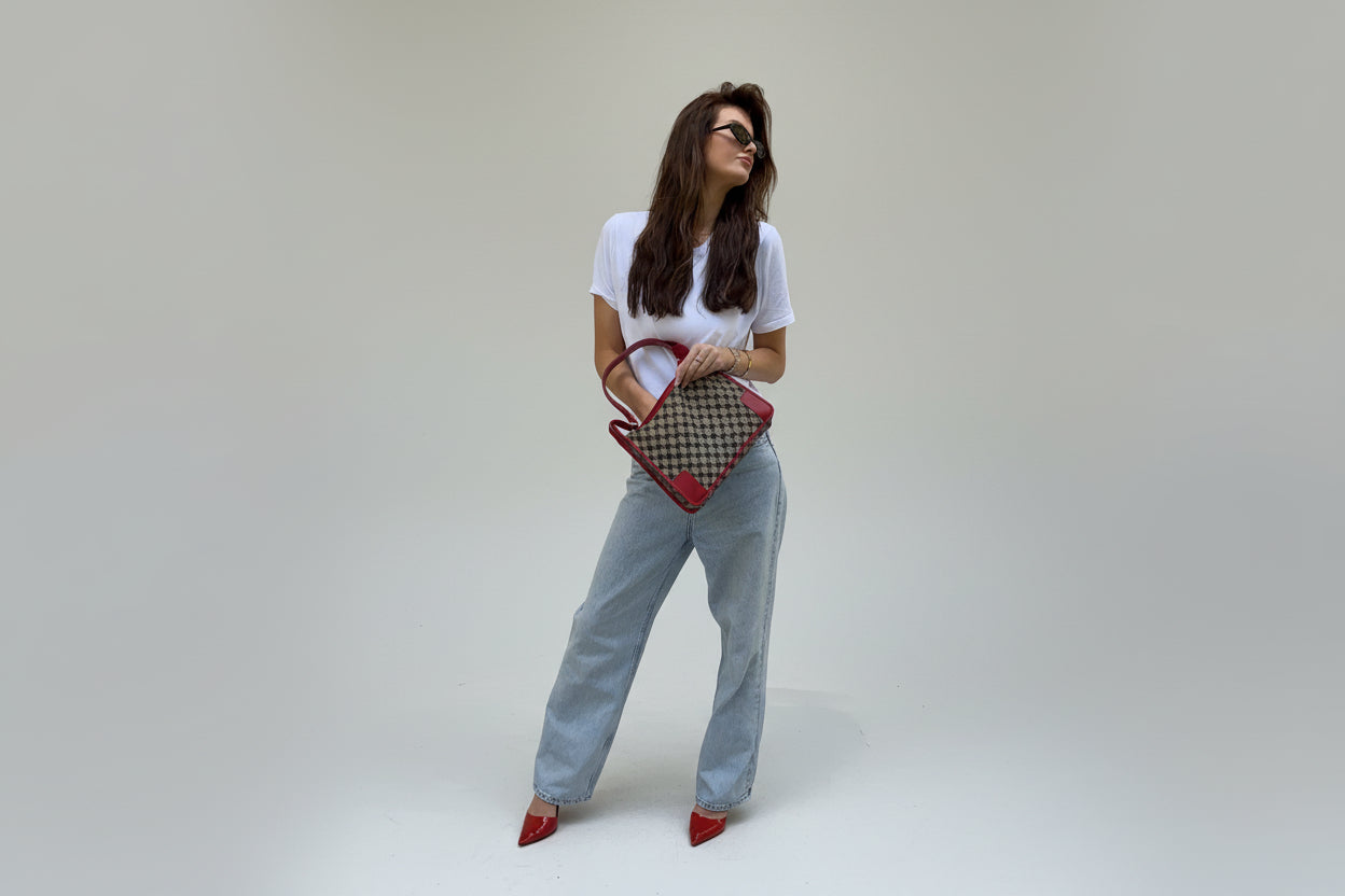Gucci GG Canvas & Leather Shoulder Bag (001 4205)