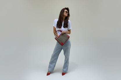 Gucci GG Canvas & Leather Shoulder Bag (001 4205)
