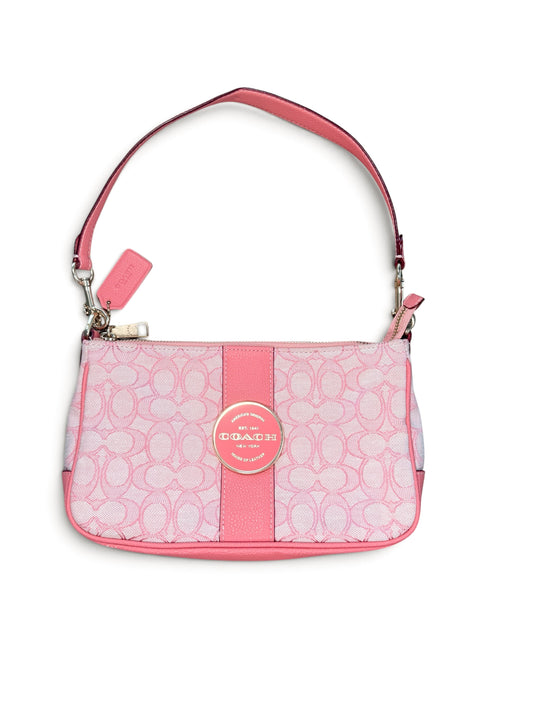 Vintage Coach Signature Swinger Bag – Pink