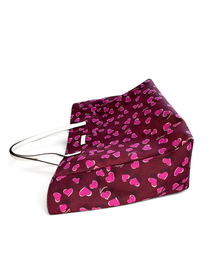Gucci Heart Print Tote – Burgundy