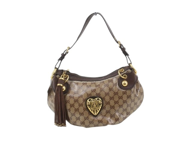 Gucci GG Crystal Heart Shoulder Bag
