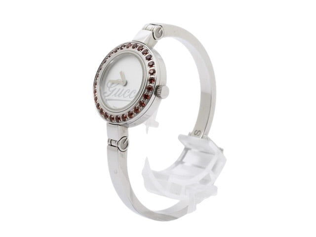 Gucci Crystal Bezel Watch (Red)