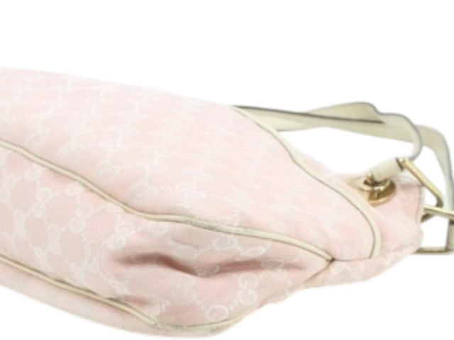 GUCCI PINK MONOGRAM SHOULDER BAG