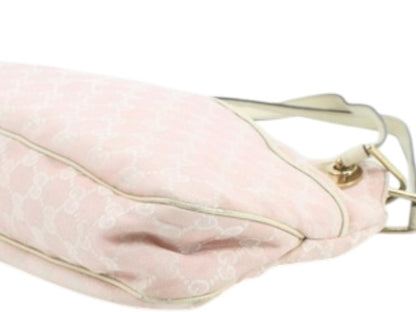 GUCCI PINK MONOGRAM SHOULDER BAG