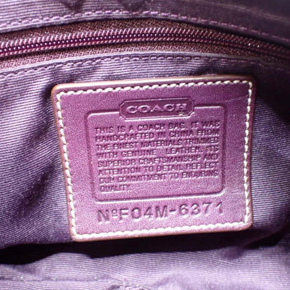 Coach Signature Shoulder Bag – Plum