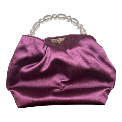 CHRISTIAN DIOR PEARL SATIN HANDBAG – A GRADE
