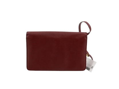 Prada Saffiano Leather Shoulder Bag – Burgundy