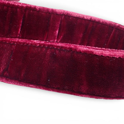 Prada Red Velour Velvet Shoulder Bag