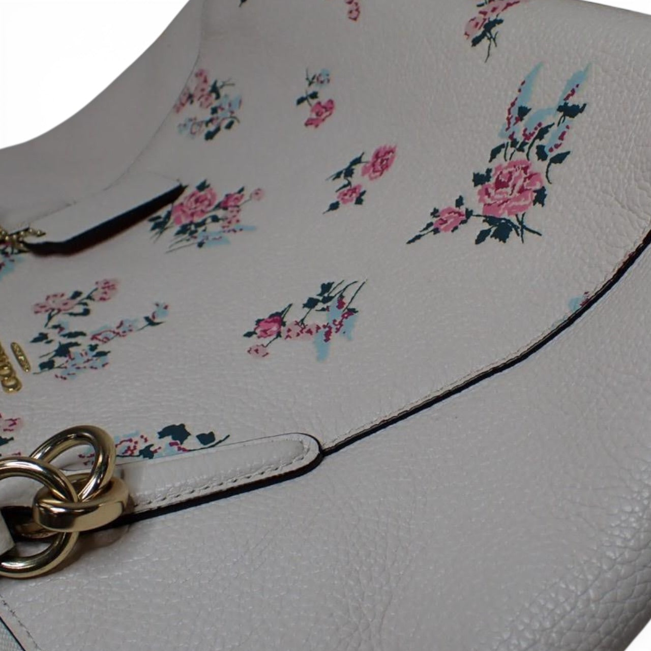 Coach White Floral Tote
