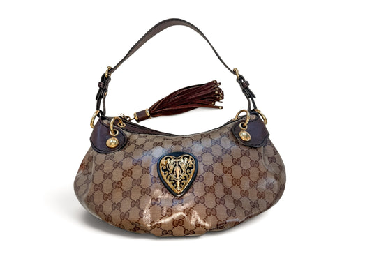 Gucci GG Crystal Heart Shoulder Bag