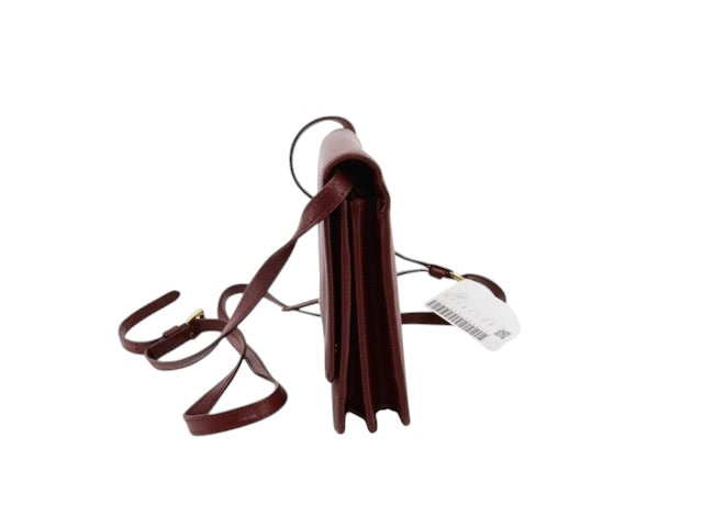 Prada Saffiano Leather Shoulder Bag – Burgundy