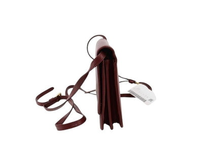 Prada Saffiano Leather Shoulder Bag – Burgundy