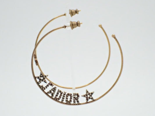 Dior J’Dior Crystal hoop earrings