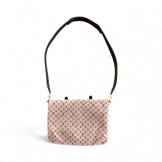 Louis Vuitton Monogram Mini Lin Tote / Crossbody – Rouge (Red Jacquard)