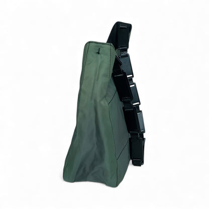 Prada Vintage Nylon Shoulder Bag - Khaki Green